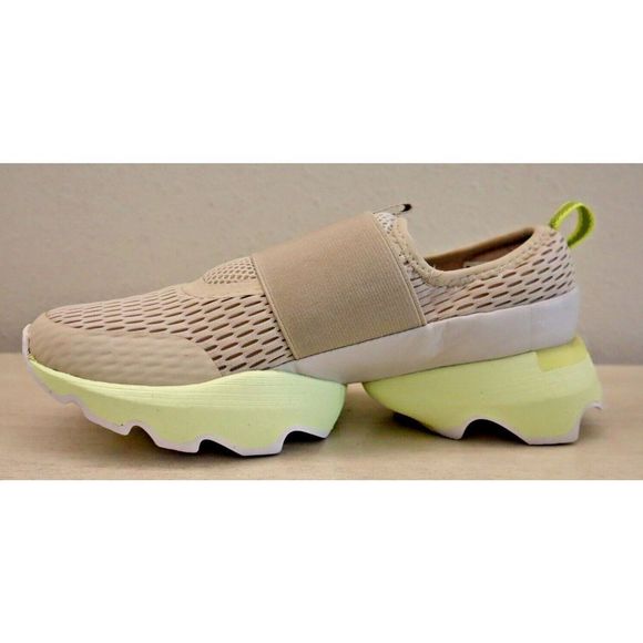 Sorel NL4698 278 Women's Sz 7 Gray/Bolt Green Kinetic Impact Strap Sneakers $140 - Picture 9 of 10